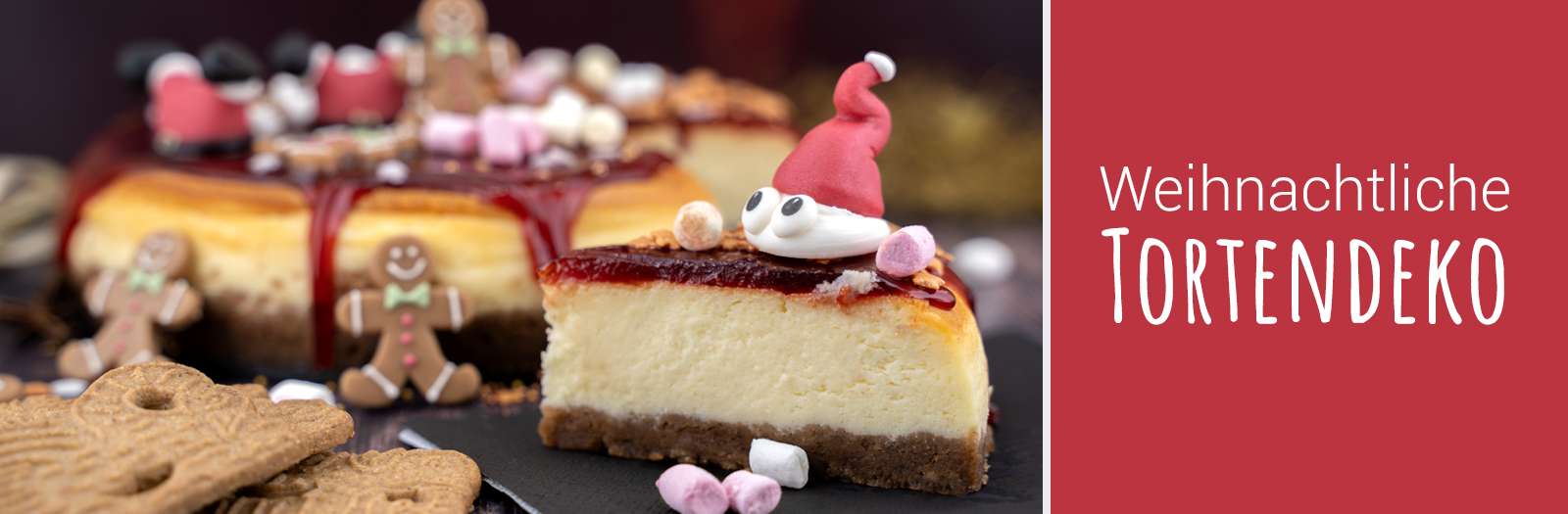 Weihnachtliche Tortendeko