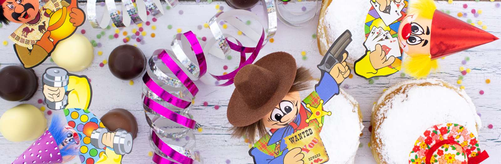 Fasnacht Fasching Karneval Chenille Einstecker