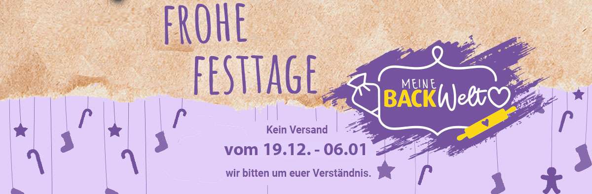 Kein Versand zwischen Weihnachten und Neujahr