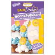 Produktbild für BackDecor 10 Stück Sonne und Wolken aus Zucker