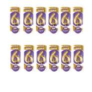Produktbild für Backdecor 12 Wachskerzen gold in Ballon Form mit der Nr. 6 für festliche Tortendekorationen