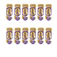 Produktbild für Backdecor 12 Wachskerzen gold in Ballon Form mit der Nr. 8 für festliche Tortendekorationen