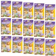 Produktbild für BackDecor 1 VKE 15 x 6 Stück essbare Safari Zuckerdekore als Elefant, Löwe, Krokodil, Nilpferd, Giraffe und Zebra