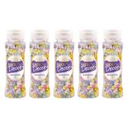 Produktbild für Günthart 5 Stück Streudekor Spring Mix bunt Material Zucker für Tortendekoration und Dessertdekoration