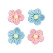 Produktbild für Günthart 96 Blumen rosa und blau aus Zucker