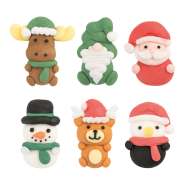 Produktbild für 72 Zucker Winter Set, verschiedene Winterfiguren