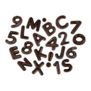 Produktbild für Günthart 395 Buchstaben und Zahlen aus dunkler Schokolade