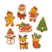Produktbild für Günthart 128 Stück Weihnachtsmotive weiße Schokolade sortiert braun weiß gold Material Schokolade für Tortendekoration und Weihnachtsdesserts