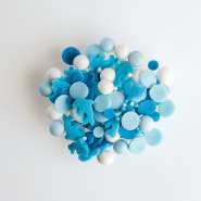 Produktbild für Günthart 1 Stück Streudekor Ocean Mix 600 gr in Hellblau Dunkelblau Weiß