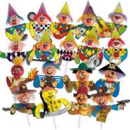 Produktbild für Günthart 100 Chenille-Einstecker Karneval
