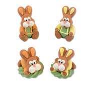 Produktbild für 48 Zucker- Osterhasen, sitzend