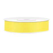 Produktbild für Ripsband gelb B:15mm / L: 25m