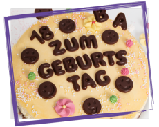 1175 0schokobuchstabenzahlenkuchendeko Günthart BackDecor
