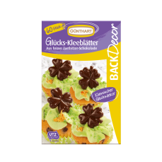 1174 0schokoglueckskleeblaetterdeko Günthart BackDecor