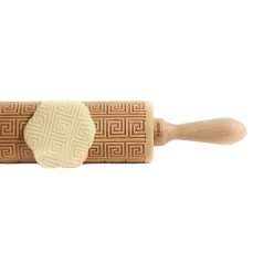 213 19 A Aztec Inka Teigroller Quadratisch Valek Rolling Pins Backhelfer