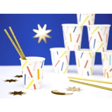 219 2 Pappbecher Bunt Konfetti Partygeschirr partydeco Partydeco.pl
