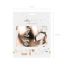 228 2 A Fotobox Requisiten Hochzeit Rosegold Partydeco Partydeco.pl