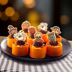 2824 Halloween Dekor Günthart Tortenaufleger aus Persipan