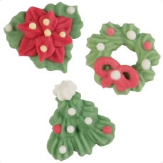 3392 Zucker Weihnachtsset Klein Günthart Tortendeko