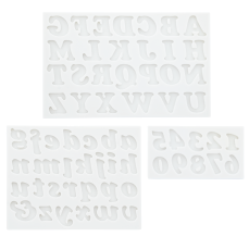 345 20 1 Alphabet Silikonform Set Alphabet Moulds Alphabet Moulds