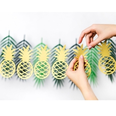 511 13 A Ananas Gold Girlande partydeco Backwelt Aloha
