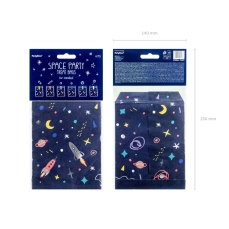 513 6 Papiertuete Weltall Weltraum Verpackung partydeco Partydeco.pl
