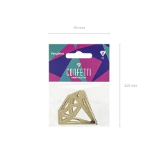 515 2 B Diamant Konfetti Aus Papier Gold partydeco Tischdekoration
