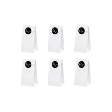516 5 A Geschenke Papiertuete Weiss Thank You partydeco Partydeco.pl