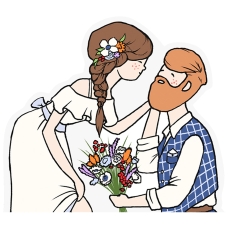 517 15 A Cake Topper Marry Me partydeco Tortendeko