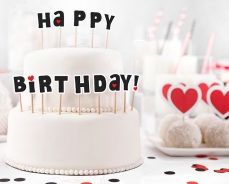 517 16 A Happy Birthday Cake Topper partydeco Cake Topper