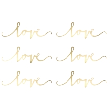 517 8 A Tischdeko Konfetti Love Gold partydeco Partydeko