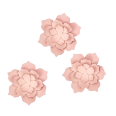 518 6 Papierblumen Deko Rosa Diy partydeco Tischdekoration