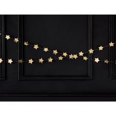 531 9 Sterngirlande Gold Partydeco Partydeko