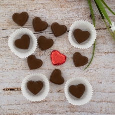 SchokoherzenrotThankyou Günthart Rote Pralinenherzen