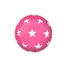 DEM 214 A Muffinfoermchen Sterne Pink Weiss Demmler Backwelt Prinzessin