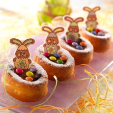 4076 Osterhasen Günthart Tortenaufleger aus Persipan
