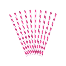 507 28 Strohhalme Pink Weiss partydeco Party Geschirr