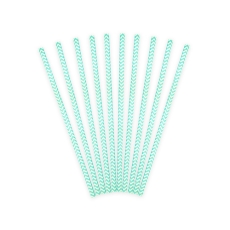 507 43 Strohhalme Zickzack Hellblau partydeco Backwelt Sonne | Meer