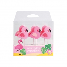 126 6 Flamingo Kuchenkerzen Kerzen Pink Culpitt Ltd. Culpitt 6 Flamingo Kerzen