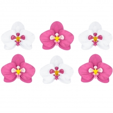 511 4 A Aloha Papier Orchideen Pink Weiss partydeco Partydeco.pl 6 DIY Orchideen aus Papier, pink - weiß