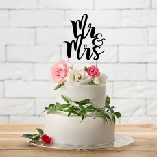 1 Hochzeit Cake Topper Mr. & Mrs.