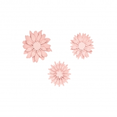 518 4Sale partydeco SALE % 3 DIY Blumen aus festem Papier, rosa
