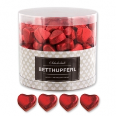 Günthart 150 rote Herzen aus Schokolade | Betthupferl