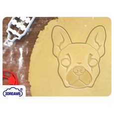 DD 103keksausstecherfrenchbulldogfacekleinA 3DREAMS 3DREAMS 3D Keksausstecher Französische Bulldogge Gesicht