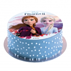 DEK 001frozenIItortendecke20cm Dekora deKora Disney - Frozen 2 Tortenaufleger aus Esspapier 20 cm