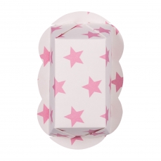 DEM 504 A Backformen Rosa Sterne Ofenkarton Stabil Demmler Demmler 10 Mini-Backform Sterne rosa/weiß, aufgestellt