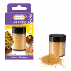 Guenthart Lebensmittel Farbe Puder Gold 1640 Günthart Puder Lebensmittelfarben BackDecor Lebensmittelfarbpuder gold, 7g