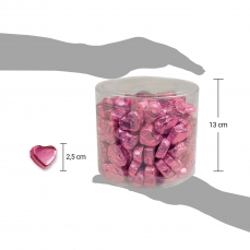 Günthart 150 rosa Herzen aus Schokolade | Kaffeezeit