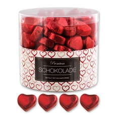 Günthart 150 rote Herzen aus Schokolade | Herzchen