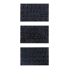 VKE mit 12 Packungen, Buchstaben und Zahlen aus Schokolade